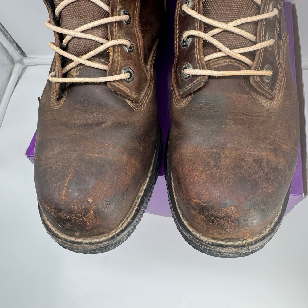 Wolverine Hellcat Fuse 6" Work Boots Men's Brown Waterproof CarbonMax Safety Toe - Picture 9 of 12